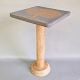 Hand Painted Wooden Side Table Tree Art Accent Stool